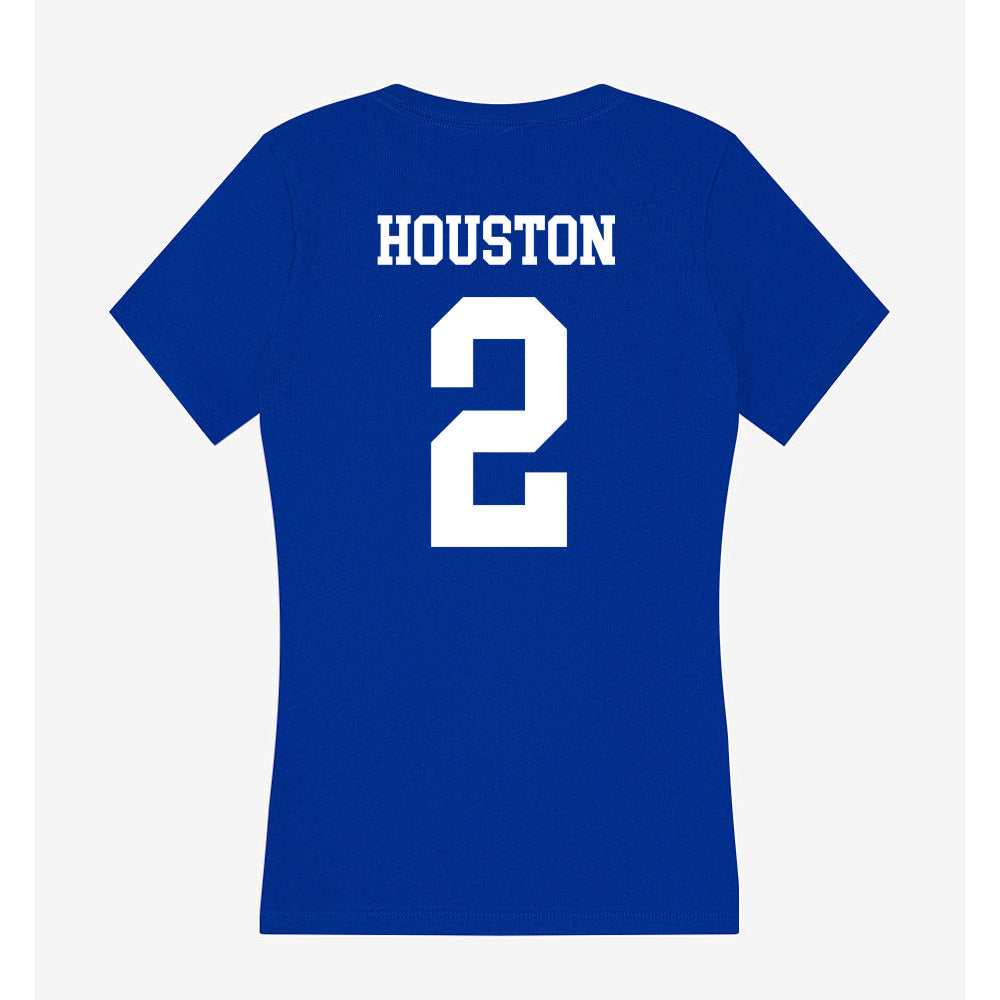 LA Tech - NCAA Baseball : Nathan Houston - Women's V-Neck T-Shirt-1
