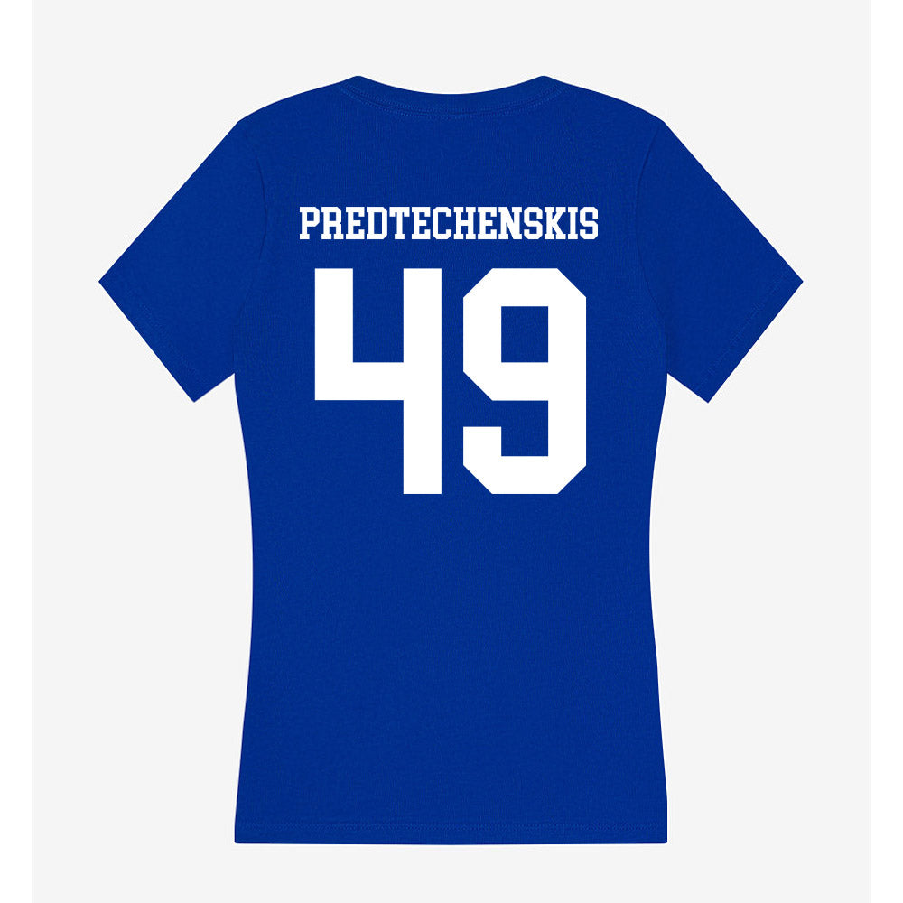 LA Tech - NCAA Football : James Predtechenskis - Women's V-Neck T-Shirt-1