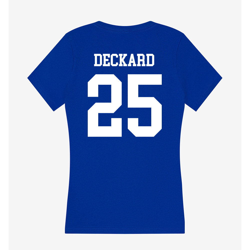 LA Tech - NCAA Football : Colton Deckard - Women's V-Neck T-Shirt-1