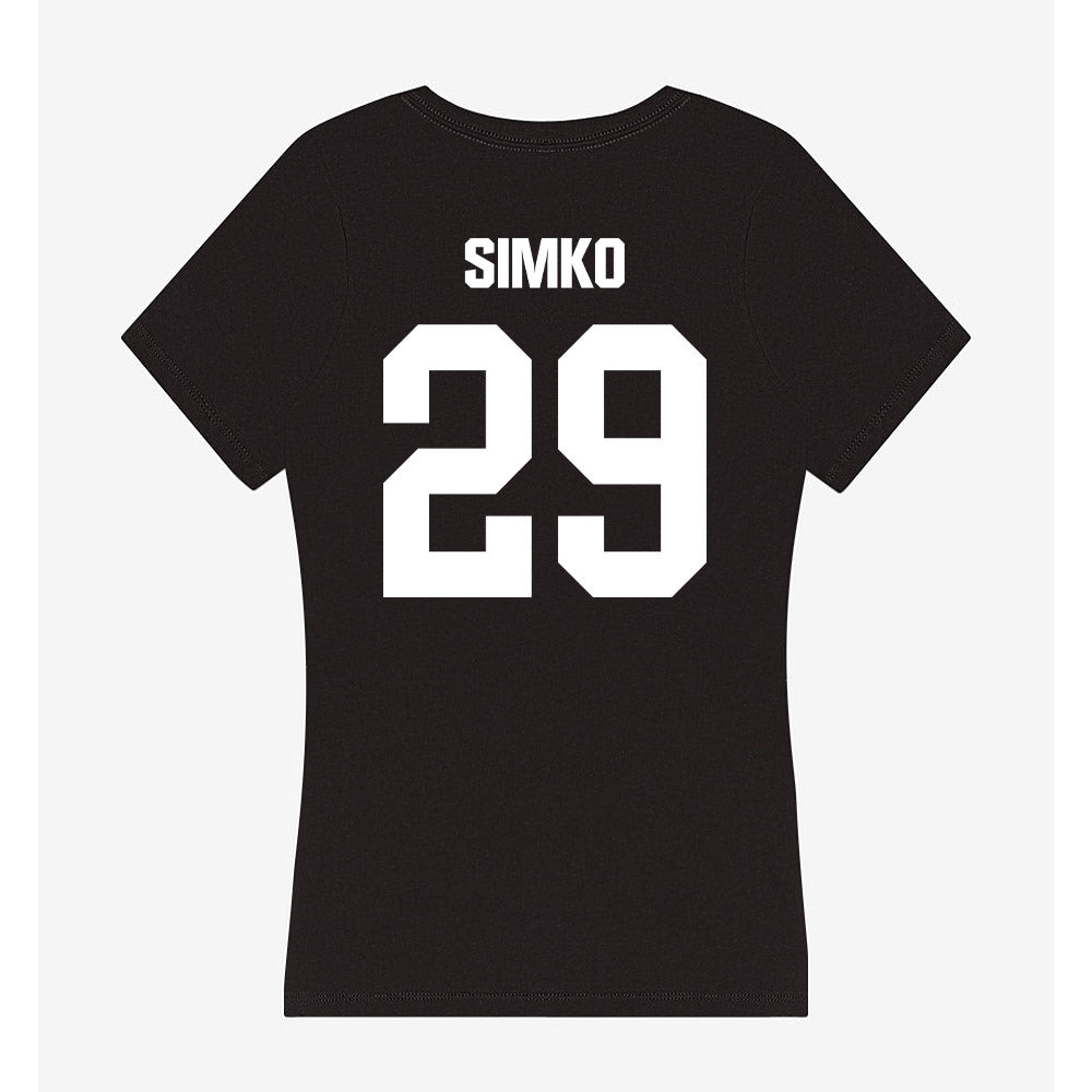 Davidson - NCAA Football : Carter Simko - Women's V-Neck T-Shirt-1