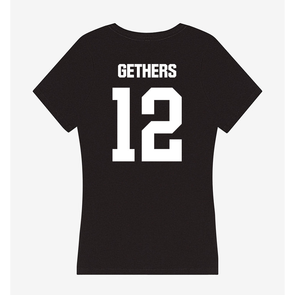 NMSU - NCAA Football : Tory Gethers - Women's V-Neck T-Shirt-1