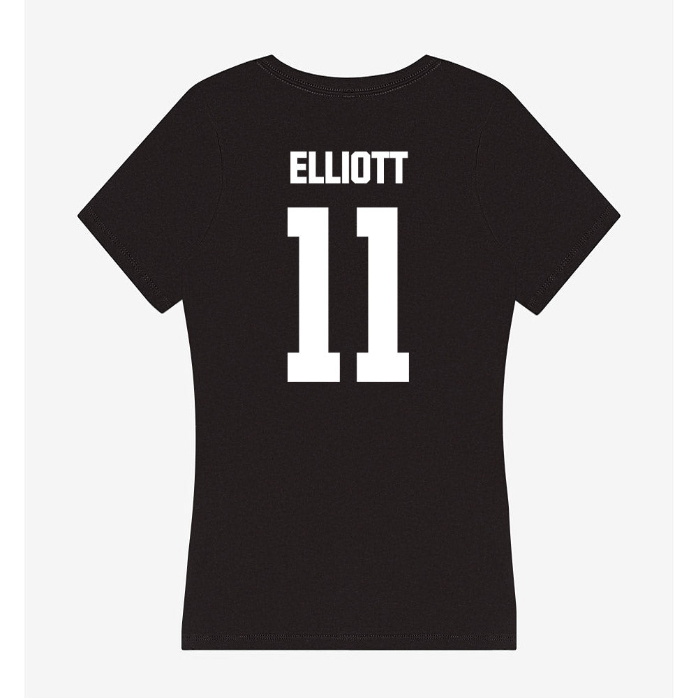 NMSU - NCAA Men's Basketball : Elijah Elliott - Women's V-Neck T-Shirt-1