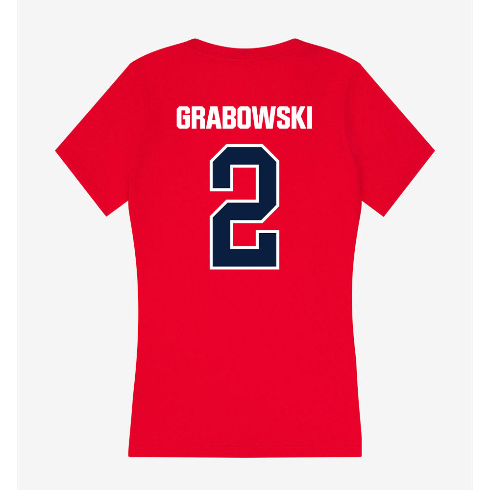 Liberty - NCAA Baseball : Dylan Grabowski - Women's V-Neck T-Shirt-1