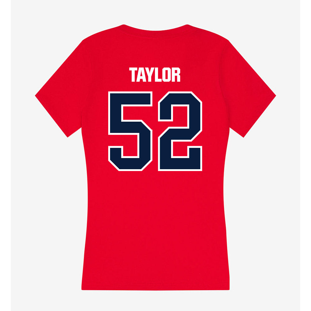 Liberty - NCAA Football : Jacob Taylor - Women's V-Neck T-Shirt-1
