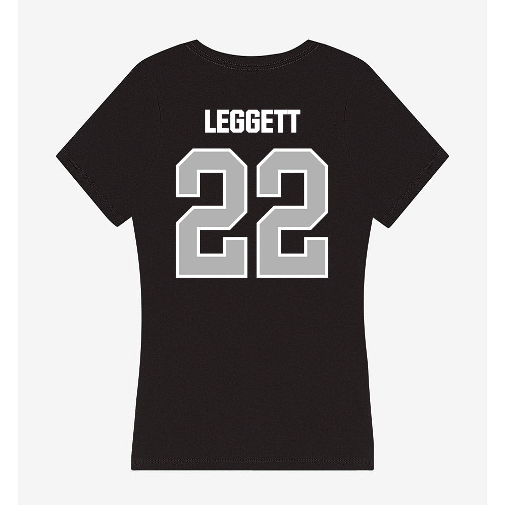Troy - NCAA Women's Basketball : Rachel Leggett - Women's V-Neck T-Shirt-1