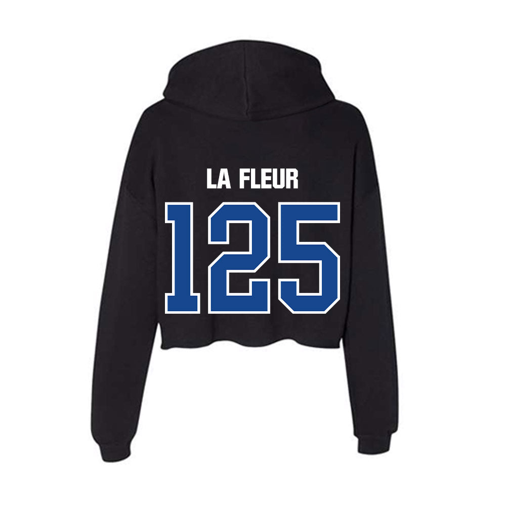 Grand Valley - NCAA Wrestling : Brice La Fleur - Women's Crop Fleece Hoodie-1