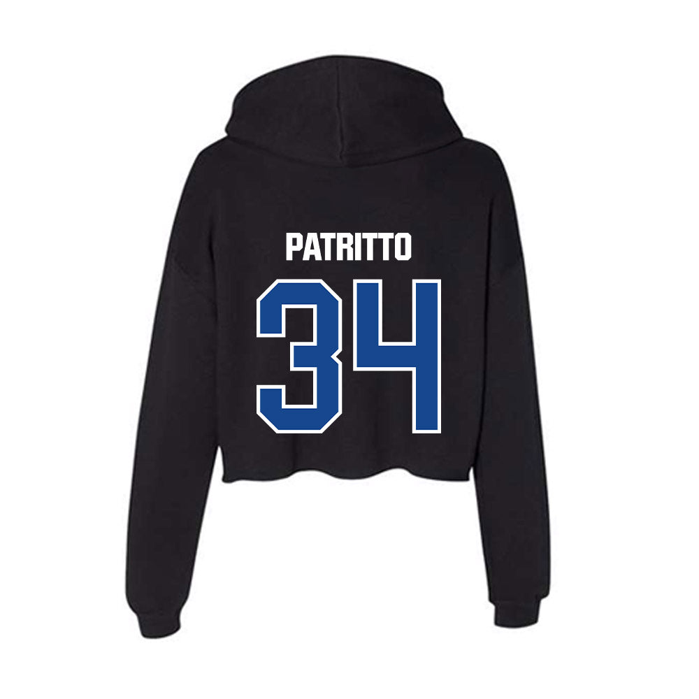 Grand Valley - NCAA Football : Cole Patritto - Women's Crop Fleece Hoodie-1