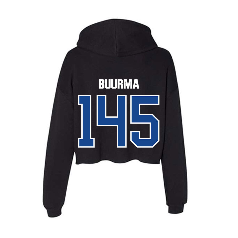 Grand Valley - NCAA Wrestling : Maggie Buurma - Women's Crop Fleece Hoodie-1