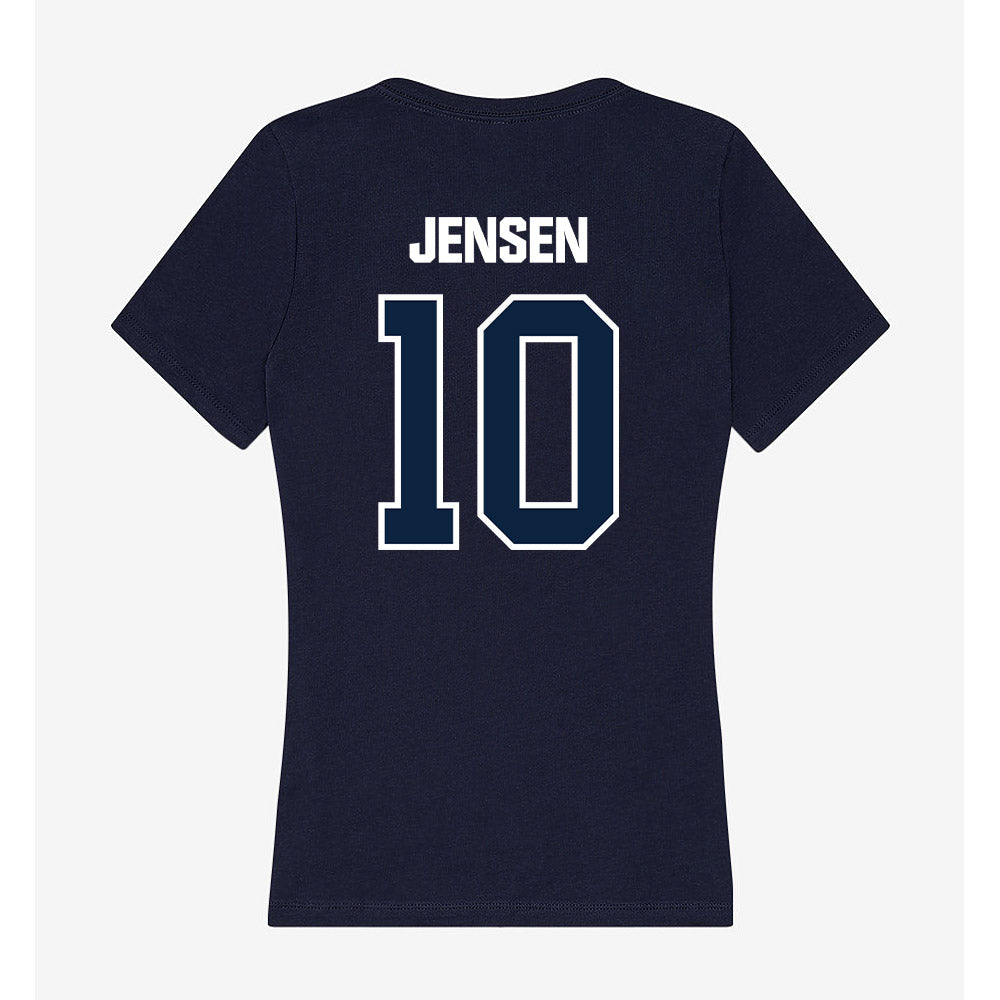 UNF - NCAA Women's Swimming & Diving : allea jensen - Women's V-Neck T-Shirt-1