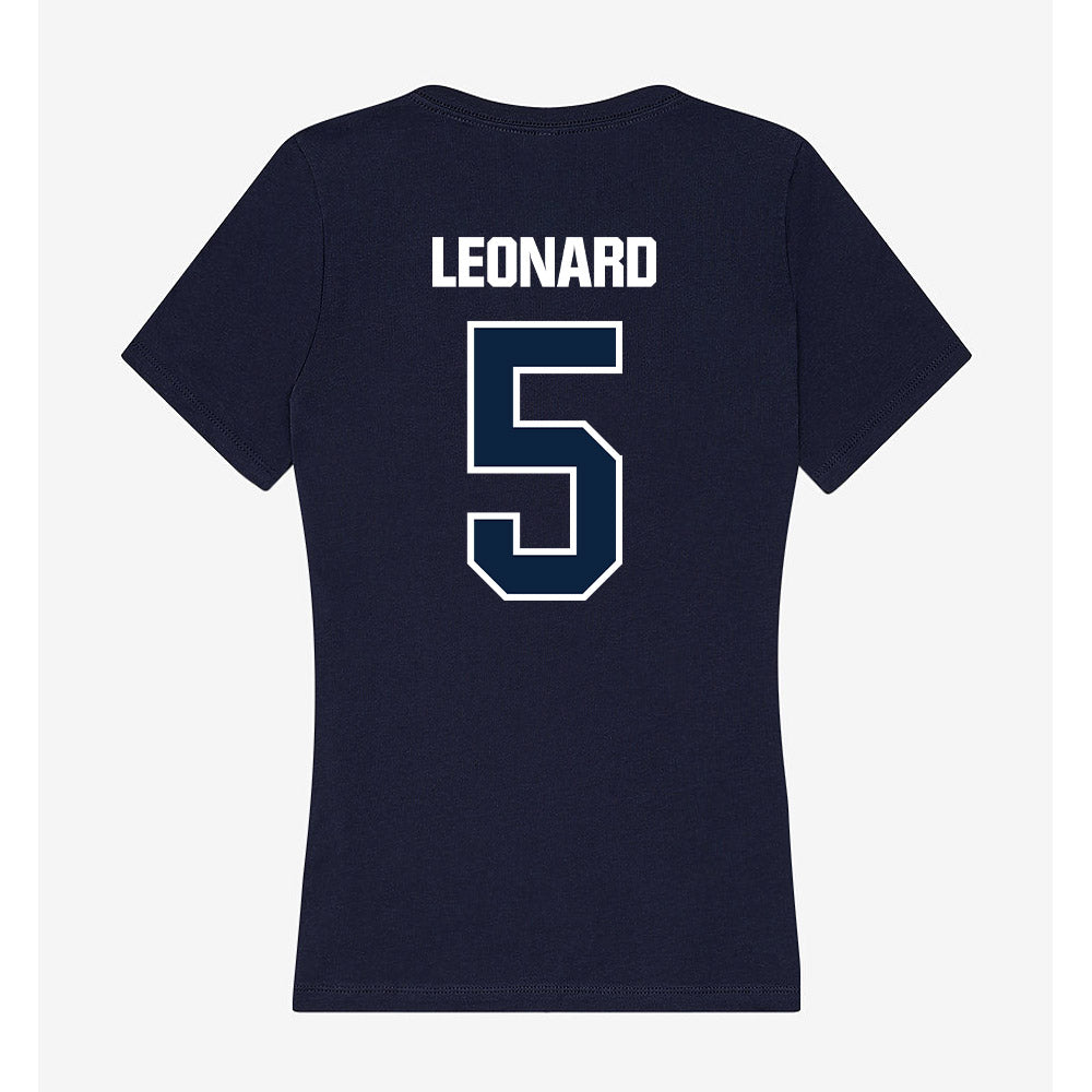 UNF - NCAA Baseball : Cal Leonard - Women's V-Neck T-Shirt-1