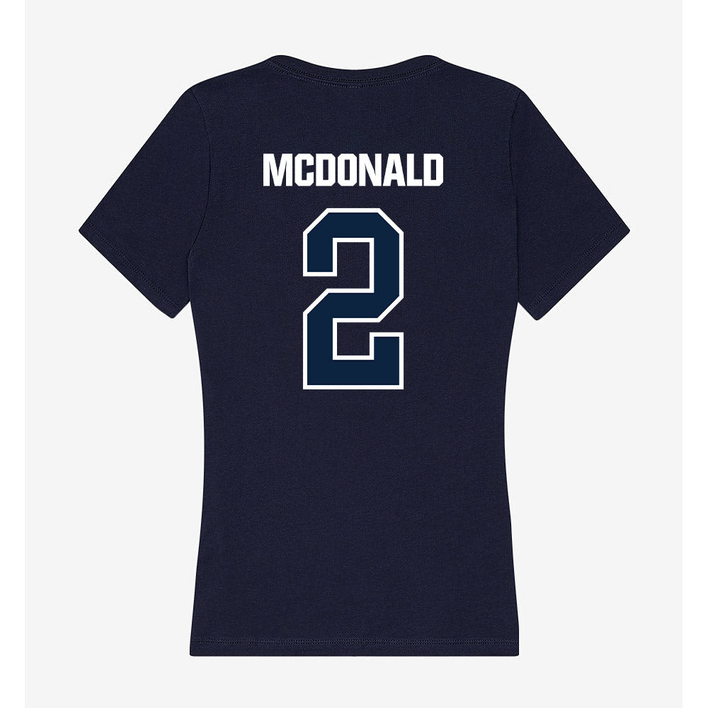 UNF - NCAA Women's Volleyball : Leah McDonald - Women's V-Neck T-Shirt-1