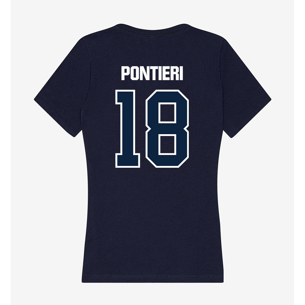 UNF - NCAA Women's Soccer : sophia pontieri - Women's V-Neck T-Shirt-1
