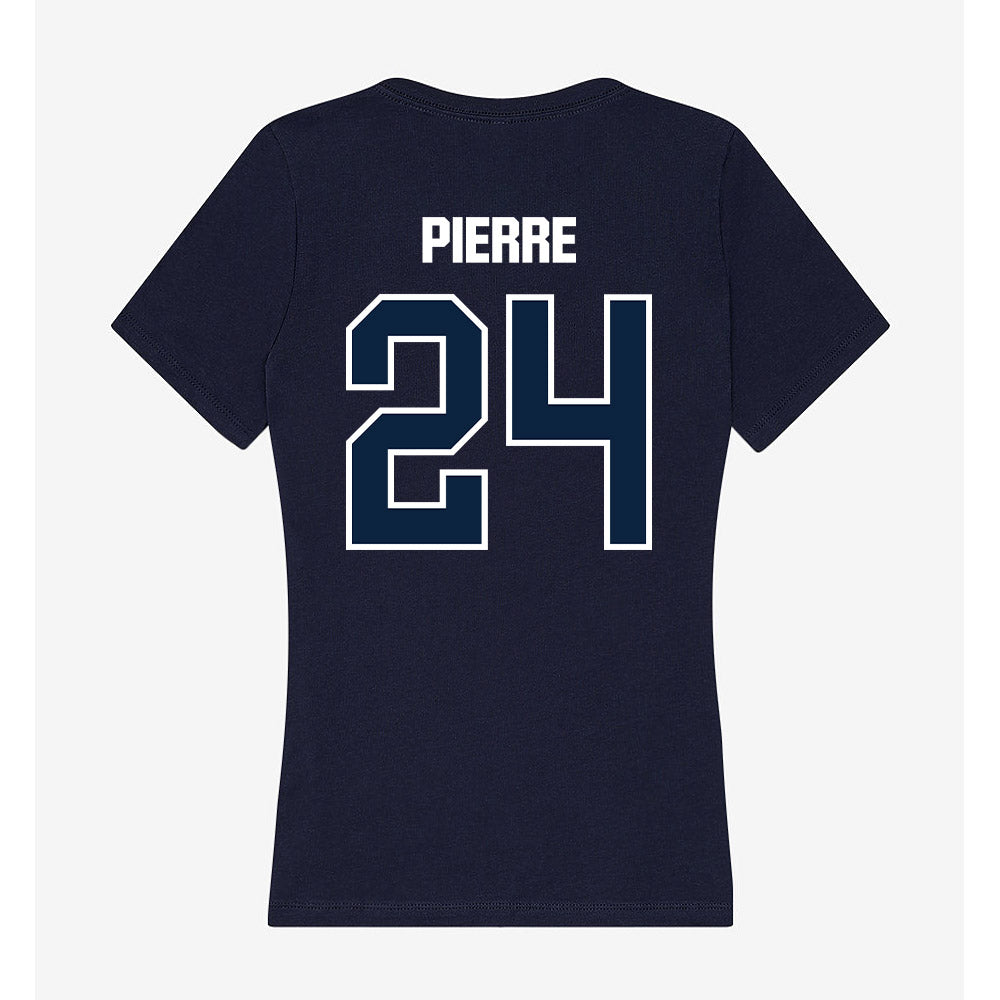 UNF - NCAA Women's Basketball : Karyzma Pierre - Women's V-Neck T-Shirt-1