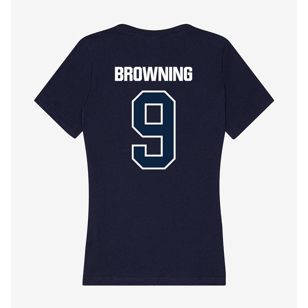 UNF - NCAA Women's Soccer : Chandler Browning - Women's V-Neck T-Shirt-1