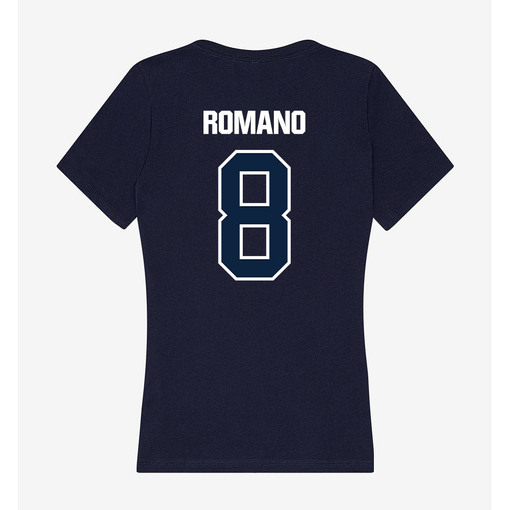UNF - NCAA Men's Soccer : Mark Romano - Women's V-Neck T-Shirt-1