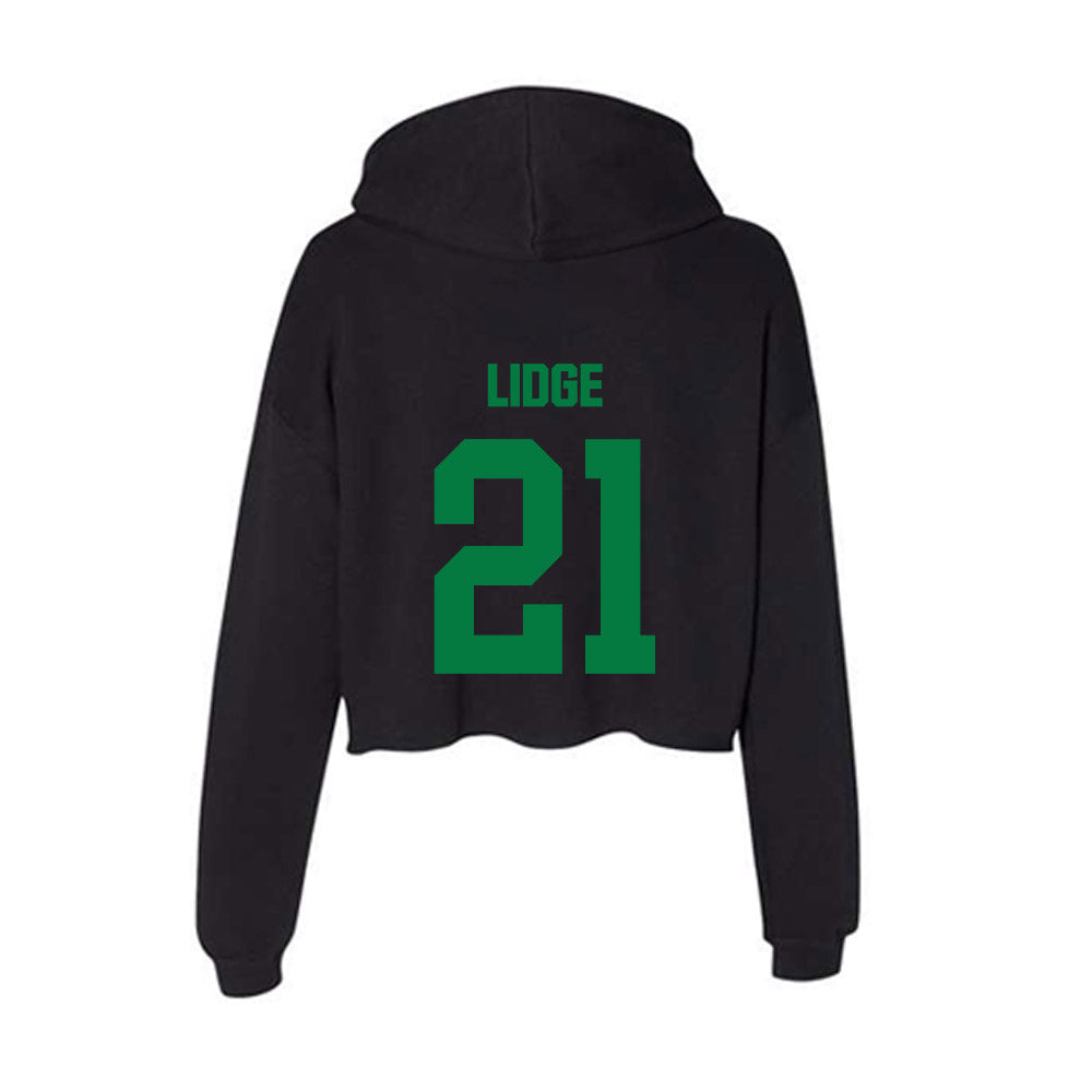 North Texas - NCAA Women's Basketball : Tionna Lidge - Women's Crop Fleece Hoodie-1
