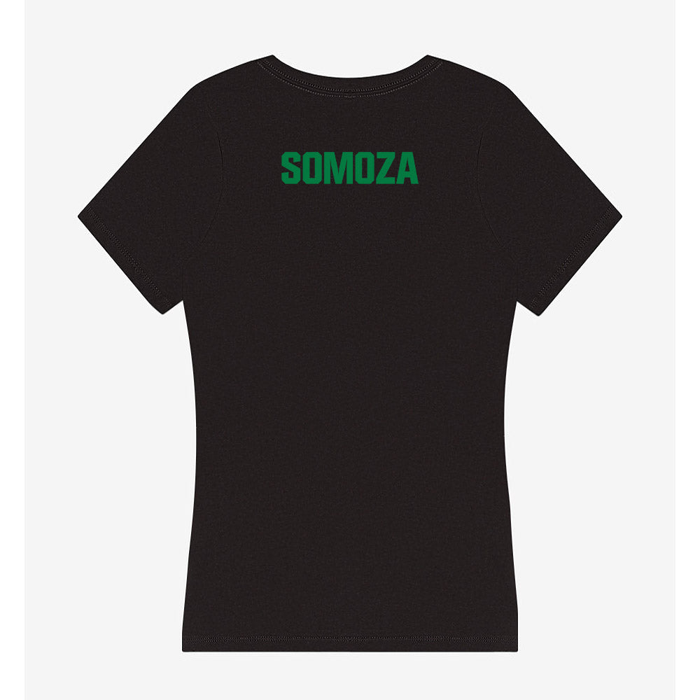 North Texas - NCAA Women's Swimming & Diving : Gabi Somoza - Women's V-Neck T-Shirt-1
