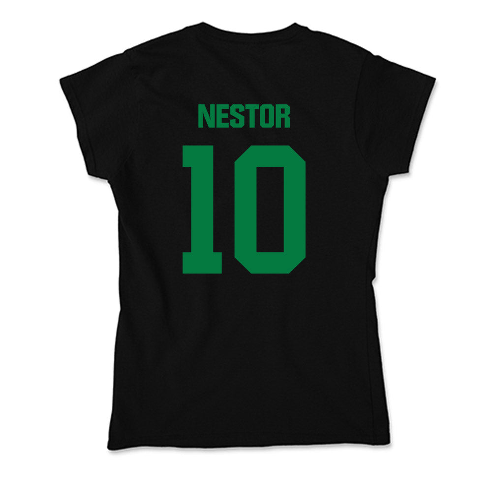 North Texas - NCAA Women's Basketball : Megan Nestor - Soft Style Women’s T-Shirt-1