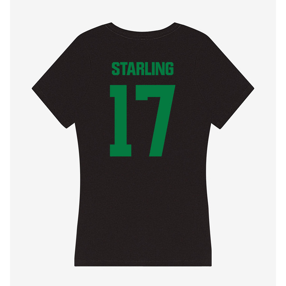 North Texas - NCAA Football : Taylor Starling - Women's V-Neck T-Shirt-1