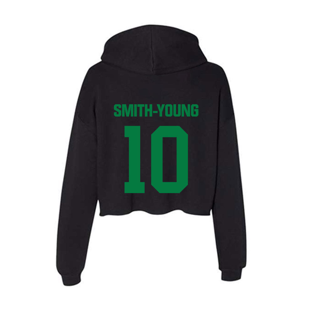North Texas - NCAA Football : Patrick Smith-Young - Women's Crop Fleece Hoodie-1
