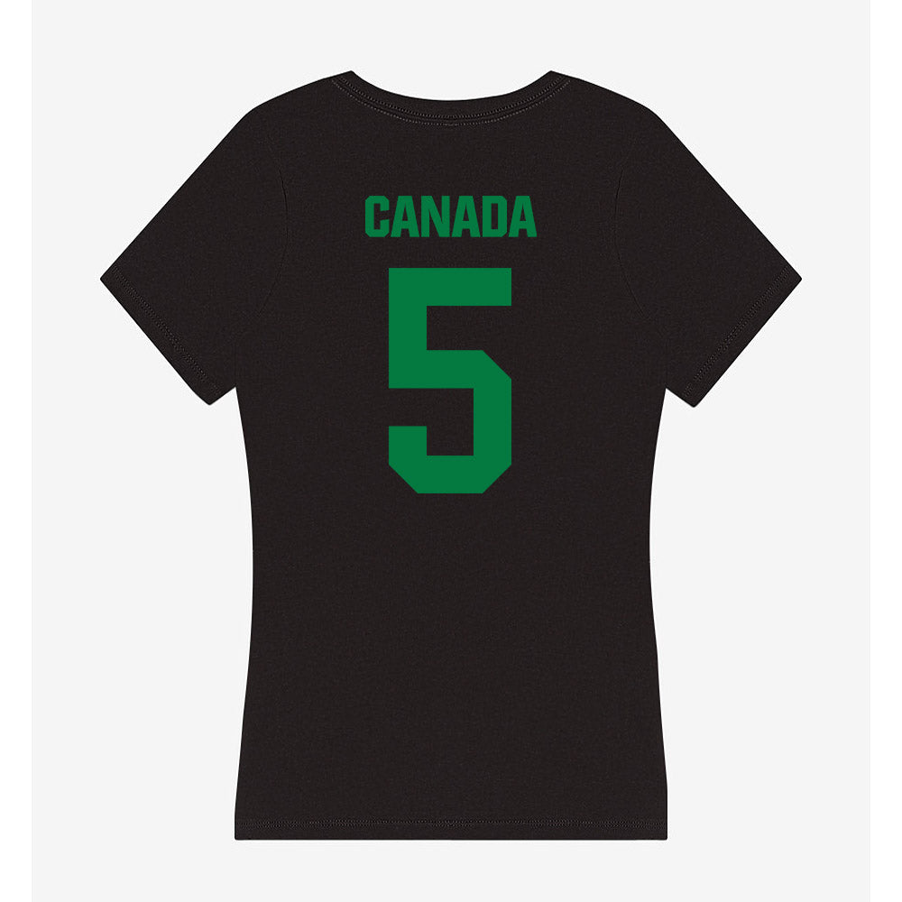 North Texas - NCAA Football : Chase Canada - Women's V-Neck T-Shirt-1