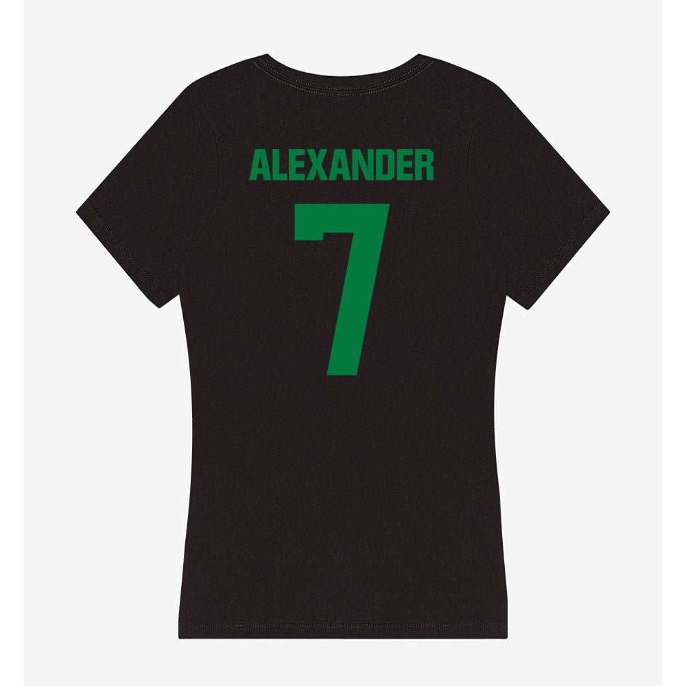North Texas - NCAA Football : Aaron Alexander - Women's V-Neck T-Shirt-1
