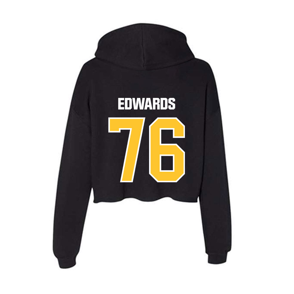 Southern Miss - NCAA Football : Larry Edwards - Women's Crop Fleece Hooded Sweatshirt-1