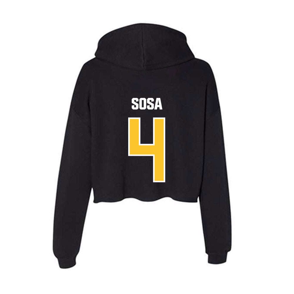 Southern Miss - NCAA Women's Volleyball : Sophie Sosa - Women's Crop Fleece Hooded Sweatshirt-1