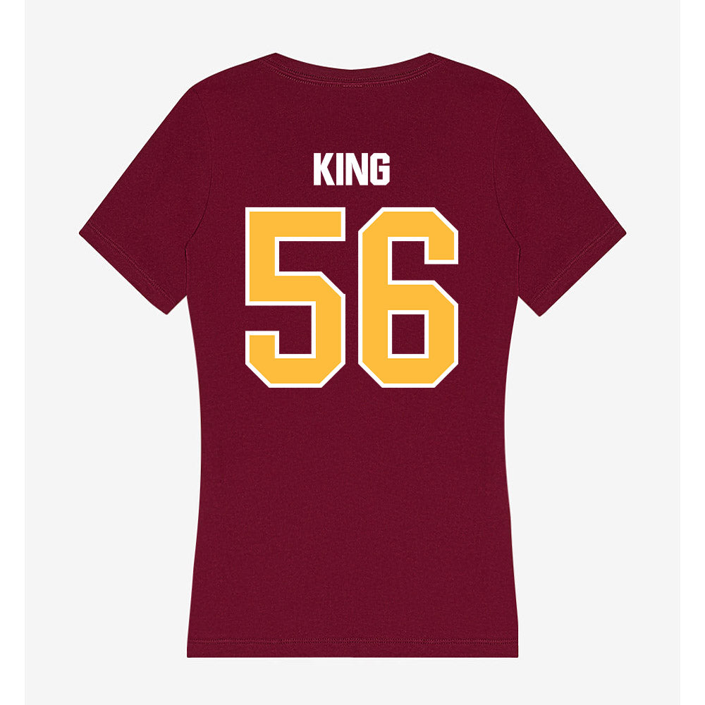 UMN Duluth - NCAA Football : Chris King - Women's V-Neck T-Shirt-1