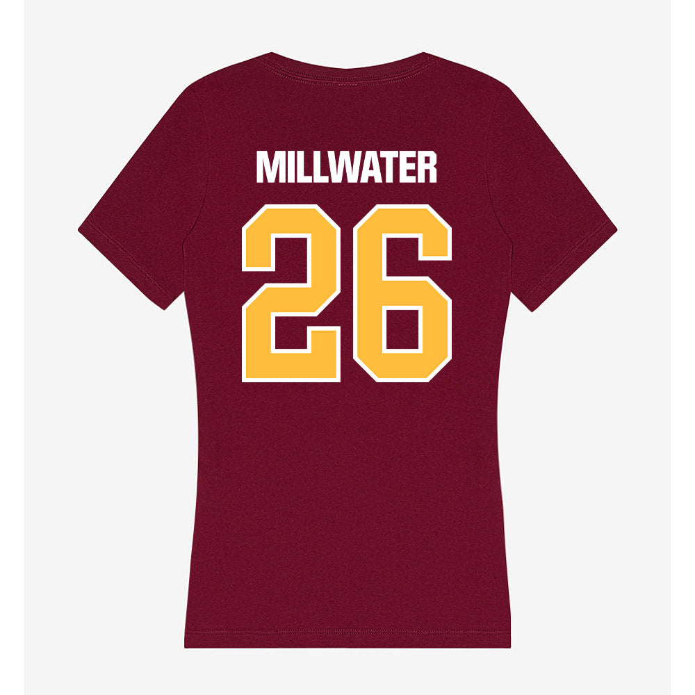 UMN Duluth - NCAA Women's Ice Hockey : Devyn Millwater - Women's V-Neck T-Shirt-1