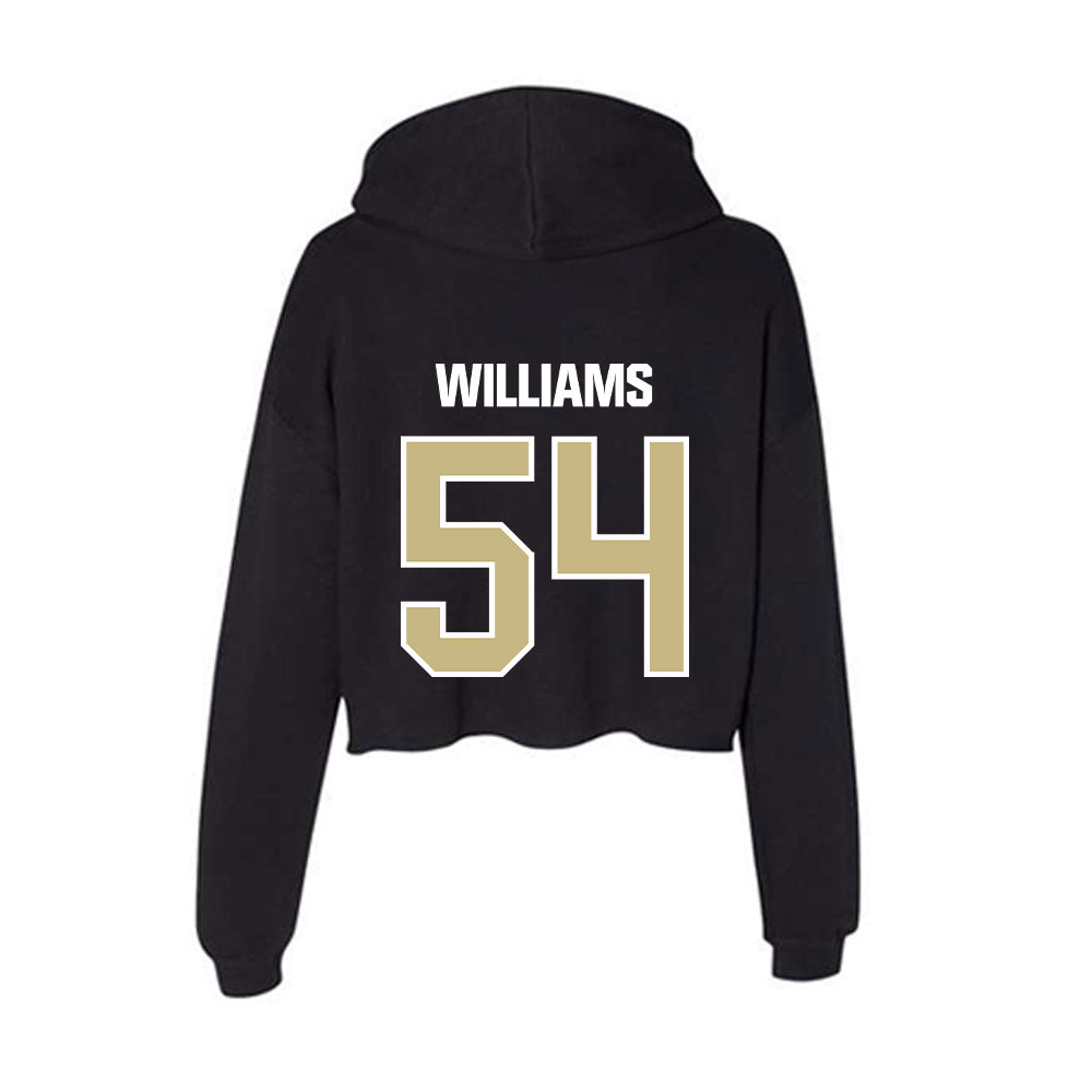 Akron - NCAA Football : Tyhler Williams - Women's Crop Fleece Hoodie-1