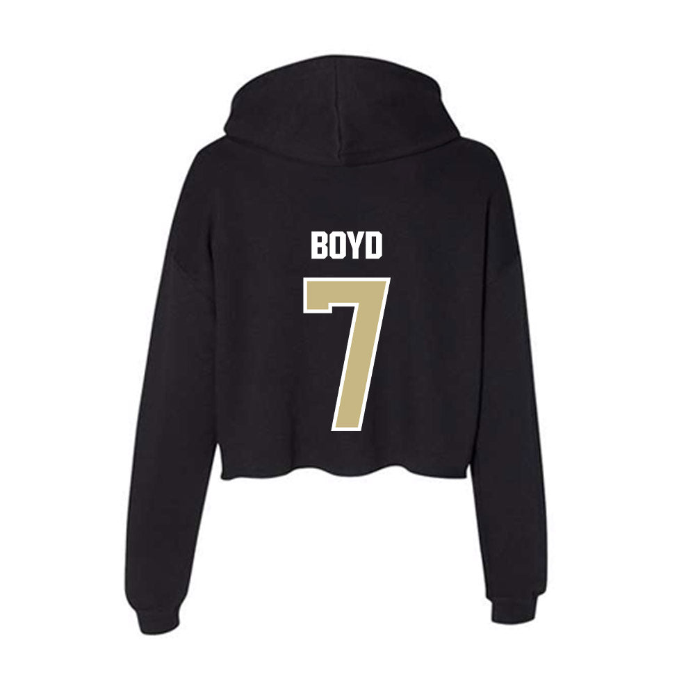 Akron - NCAA Women's Lacrosse : Noelle Boyd - Women's Crop Fleece Hoodie-1