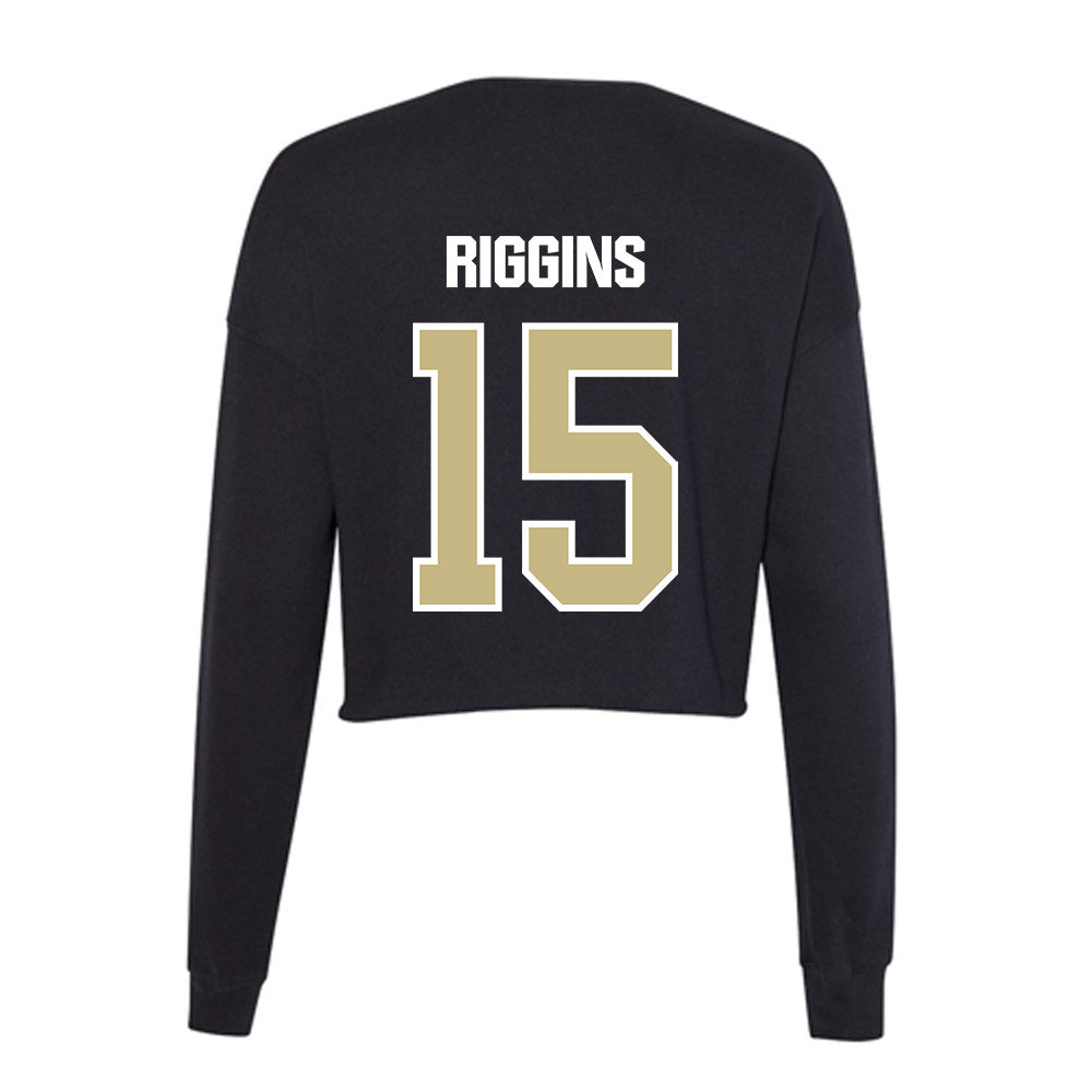 Akron - NCAA Football : Jaborree Riggins - Women's Cropped Crew Fleece-1