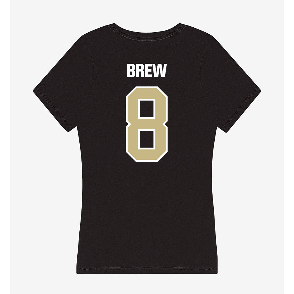Akron - NCAA Women's Basketball : Shaena Brew - Women's V-Neck T-Shirt-1