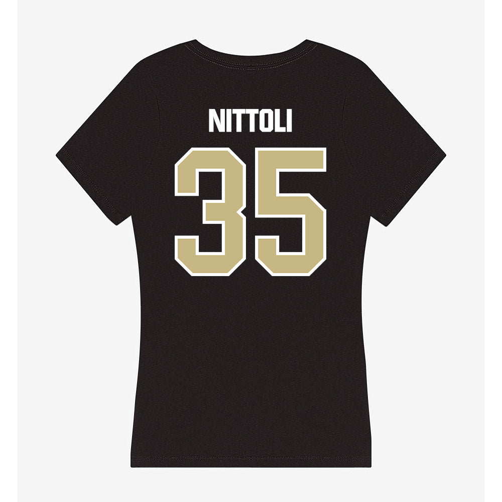 Akron - NCAA Football : Danny Nittoli - Women's V-Neck T-Shirt-1