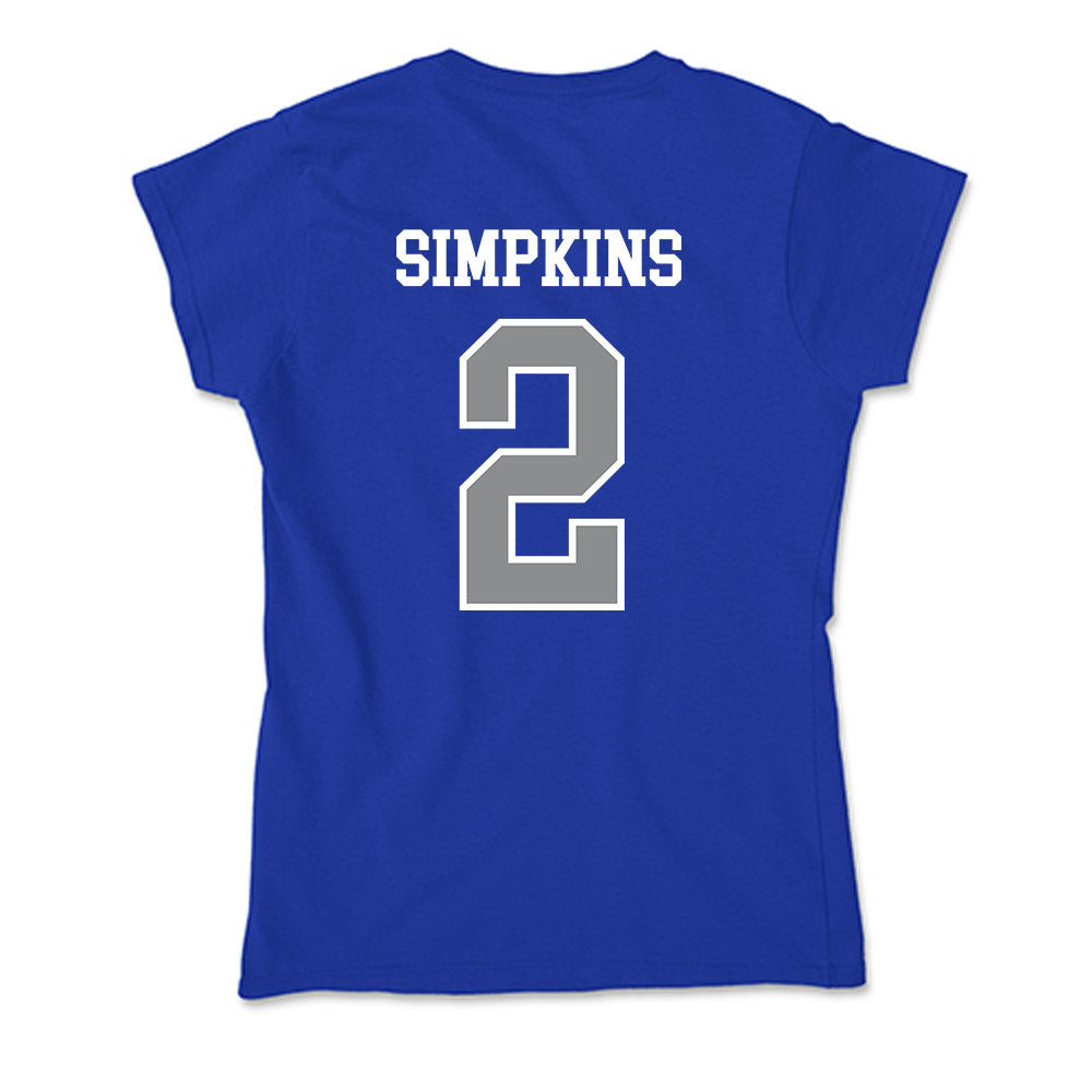 Seton Hall - NCAA Men's Basketball : Tajuan Simpkins - Soft Style Women’s T-Shirt-1