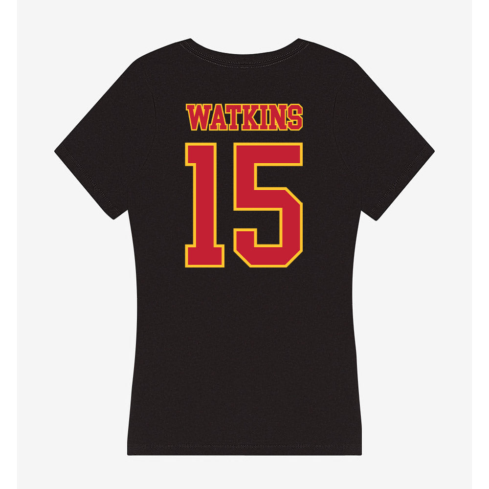 Ferris State - NCAA Football : Jerlaius Watkins - Women's V-Neck T-Shirt-1