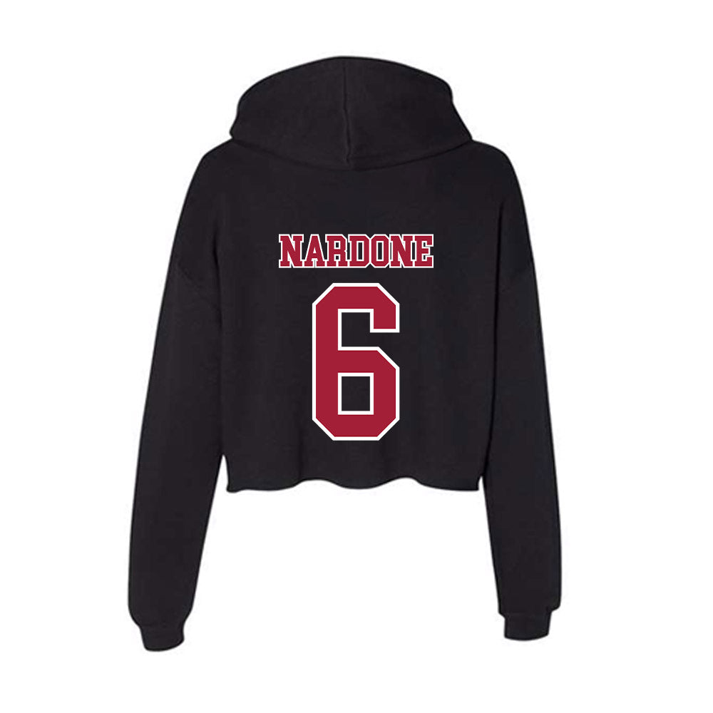 St. Joe's - NCAA Women's Soccer : Valentina Nardone - Women's Crop Fleece Hooded Sweatshirt-1