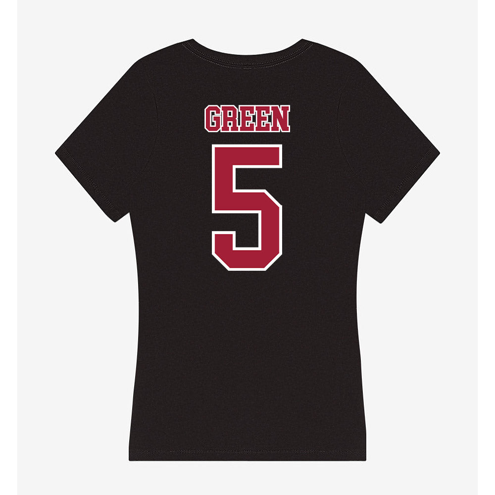 St. Joe's - NCAA Women's Basketball : Jahzara Green - Women's V-Neck T-Shirt-1