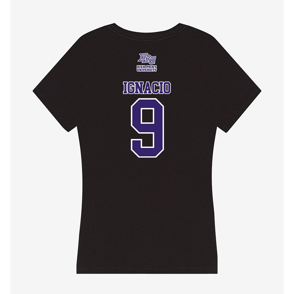 High Point - NCAA Men's Soccer : Kaya Ignacio - Women's V-Neck T-Shirt-1