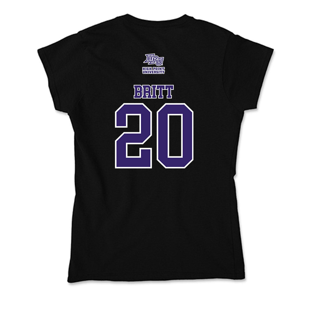 High Point - NCAA Men's Soccer : Caleb Britt - Soft Style Women’s T-Shirt-1