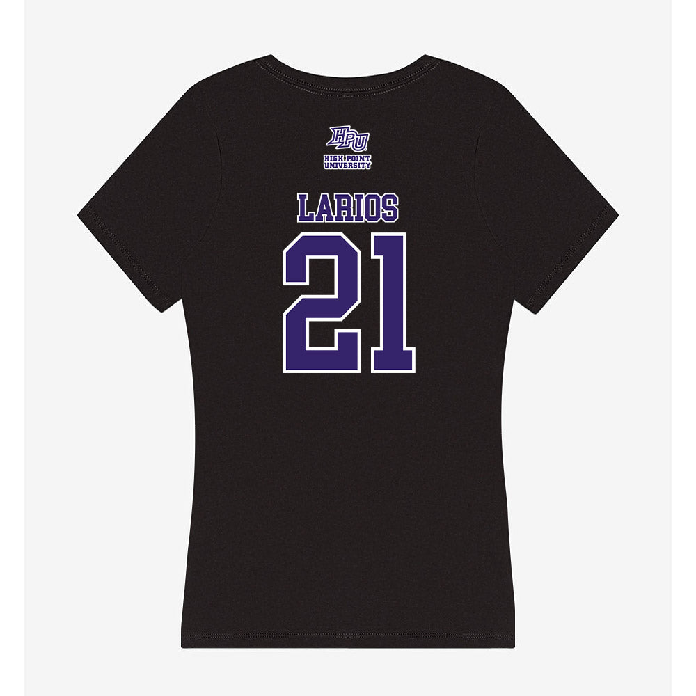 High Point - NCAA Women's Basketball : Emma Larios - Women's V-Neck T-Shirt-1