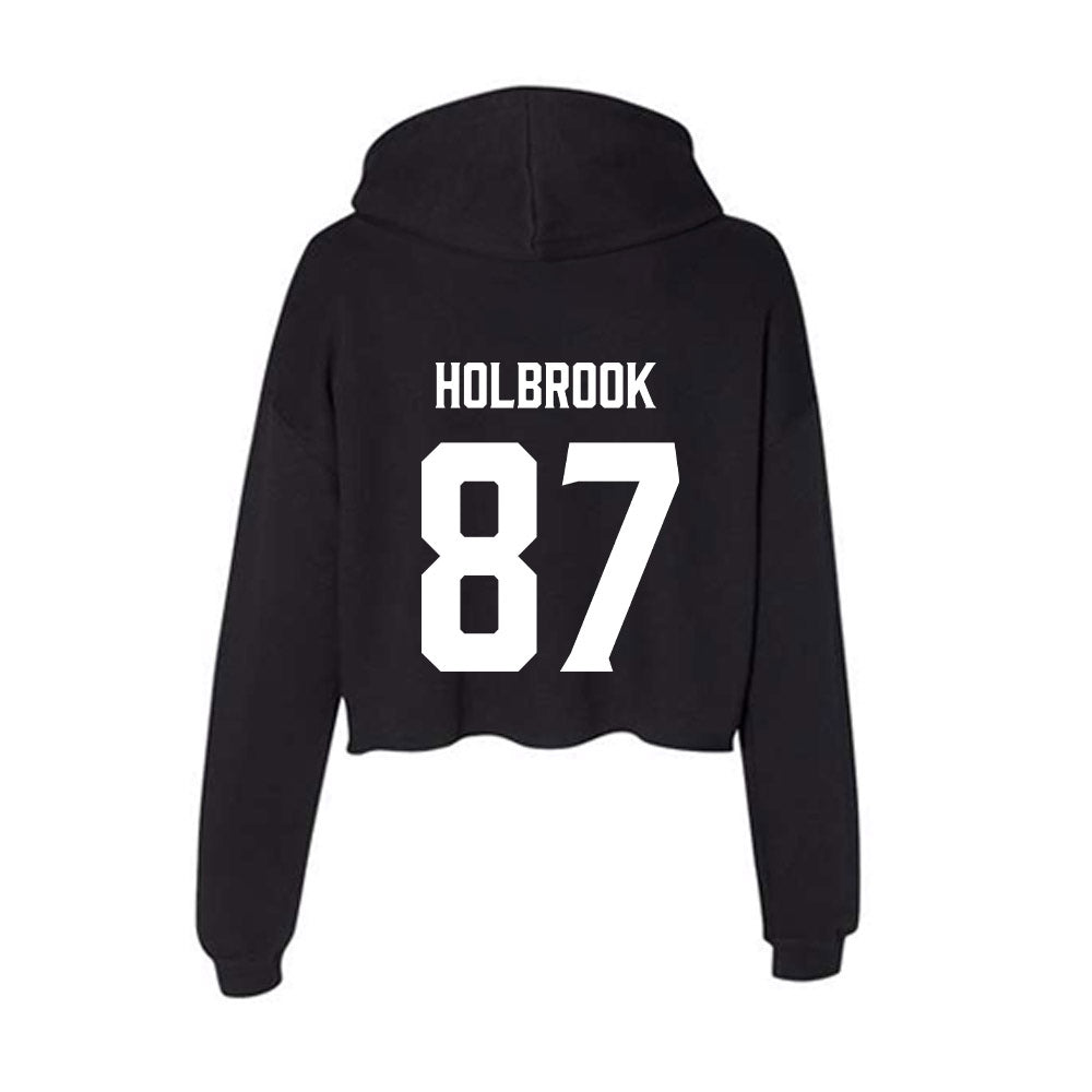 Furman - NCAA Football : John Holbrook - Women's Crop Fleece Hoodie-1