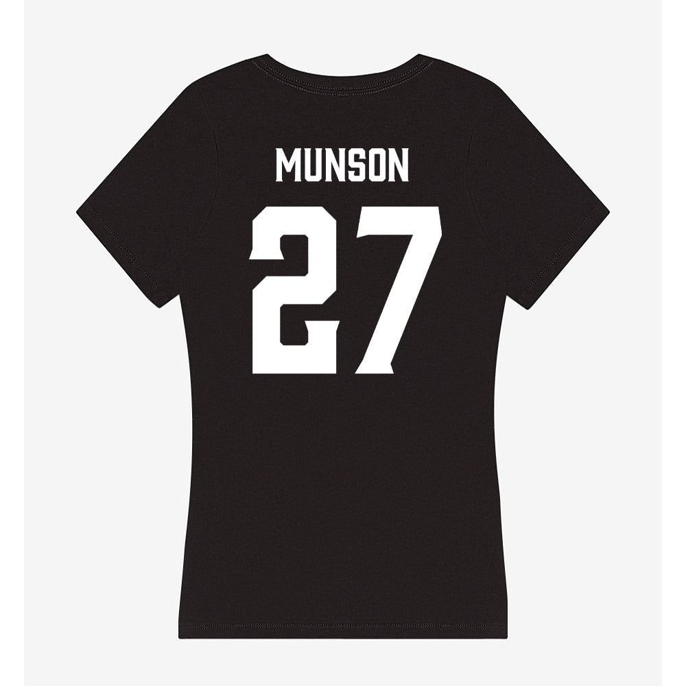 Furman - NCAA Men's Soccer : Luke Munson - Women's V-Neck T-Shirt-1