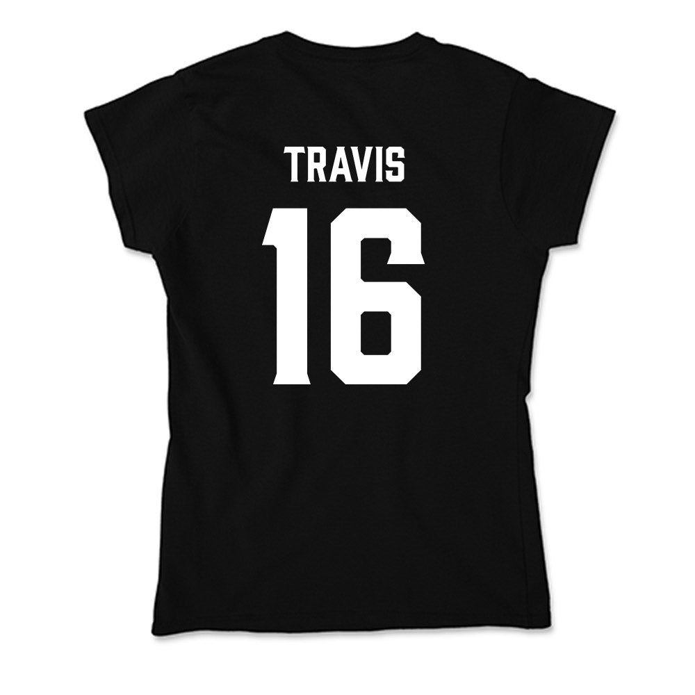 Furman - NCAA Men's Soccer : Grayson Travis - Soft Style Women’s T-Shirt-1