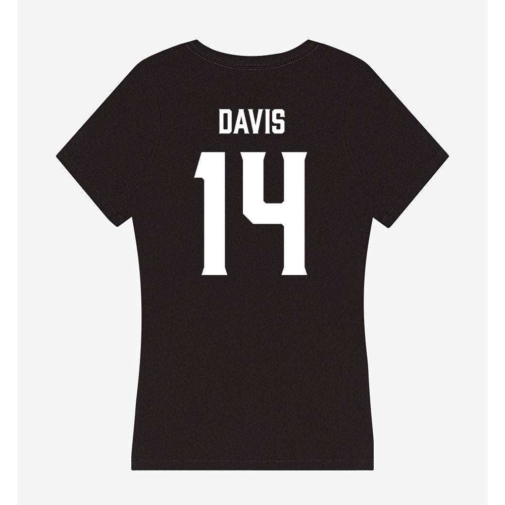 Furman - NCAA Football : Isaiah Davis - Women's V-Neck T-Shirt-1