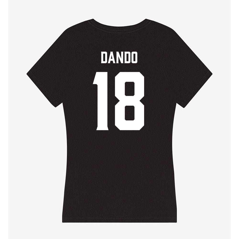 Furman - NCAA Women's Soccer : Callah Dando - Women's V-Neck T-Shirt-1