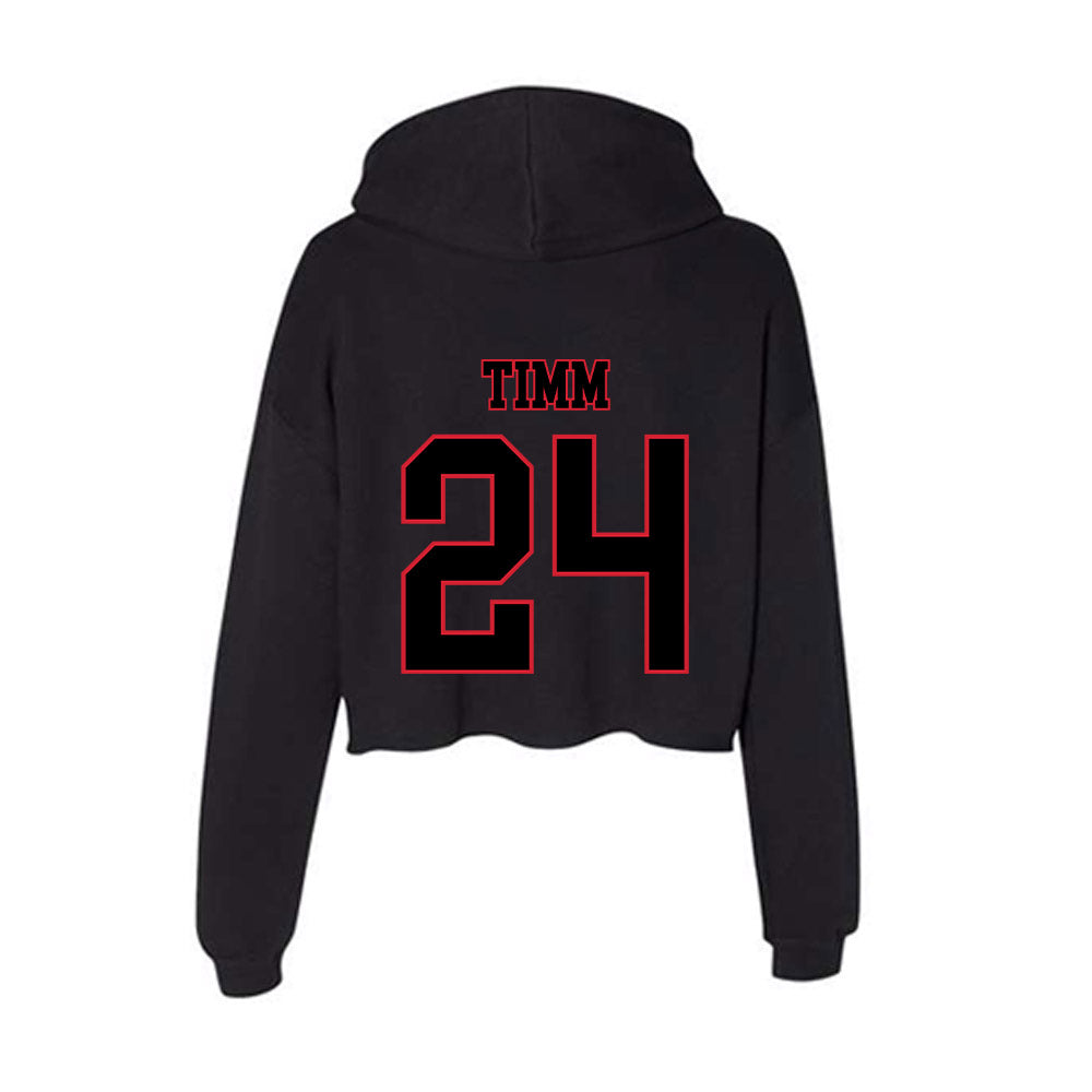 DePaul - NCAA Women's Basketball : Ally Timm - Classic Shersey Women's Crop Fleece Hoodie-1
