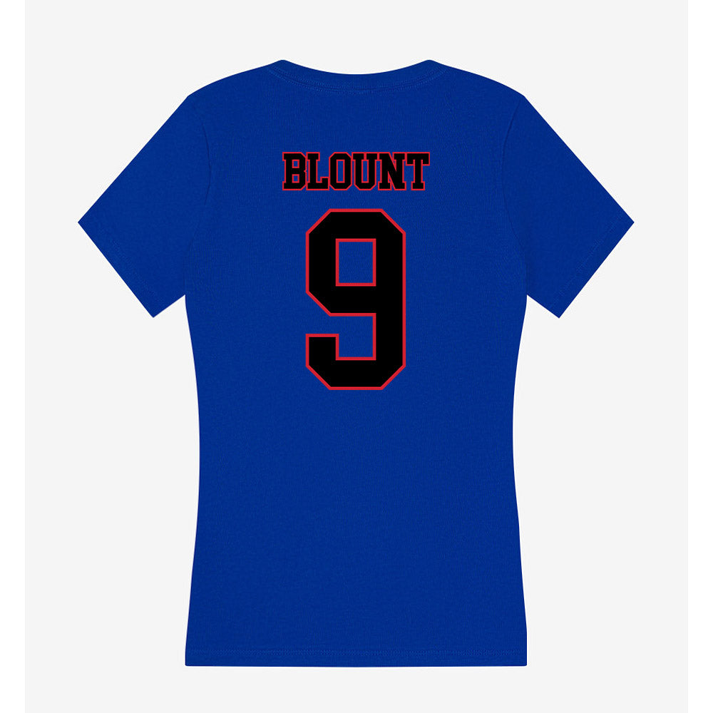 DePaul - NCAA Softball : Kali Blount - Women's V-Neck T-Shirt-1