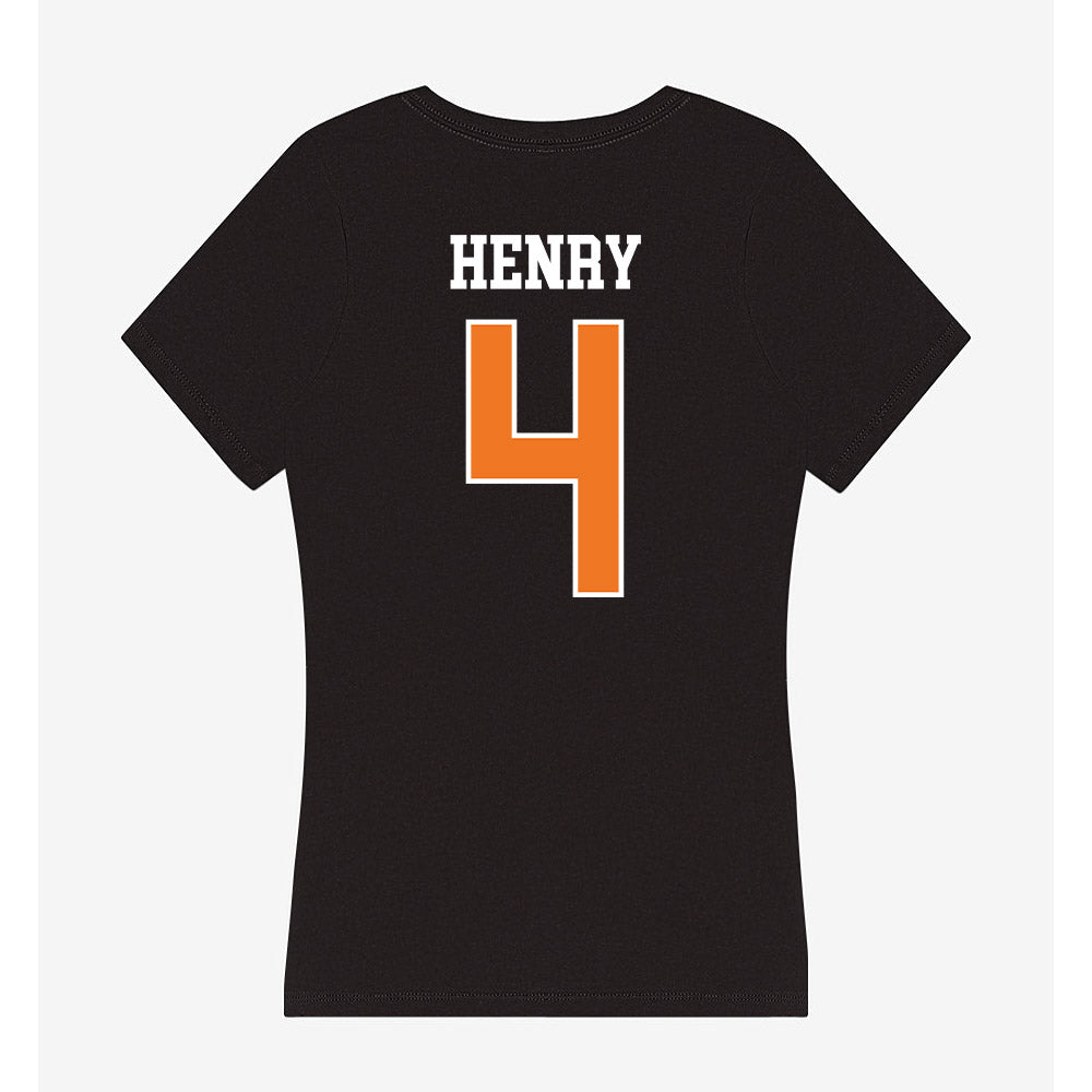 Texas Arlington - NCAA Baseball : Zach Henry - Women's V-Neck T-Shirt-1